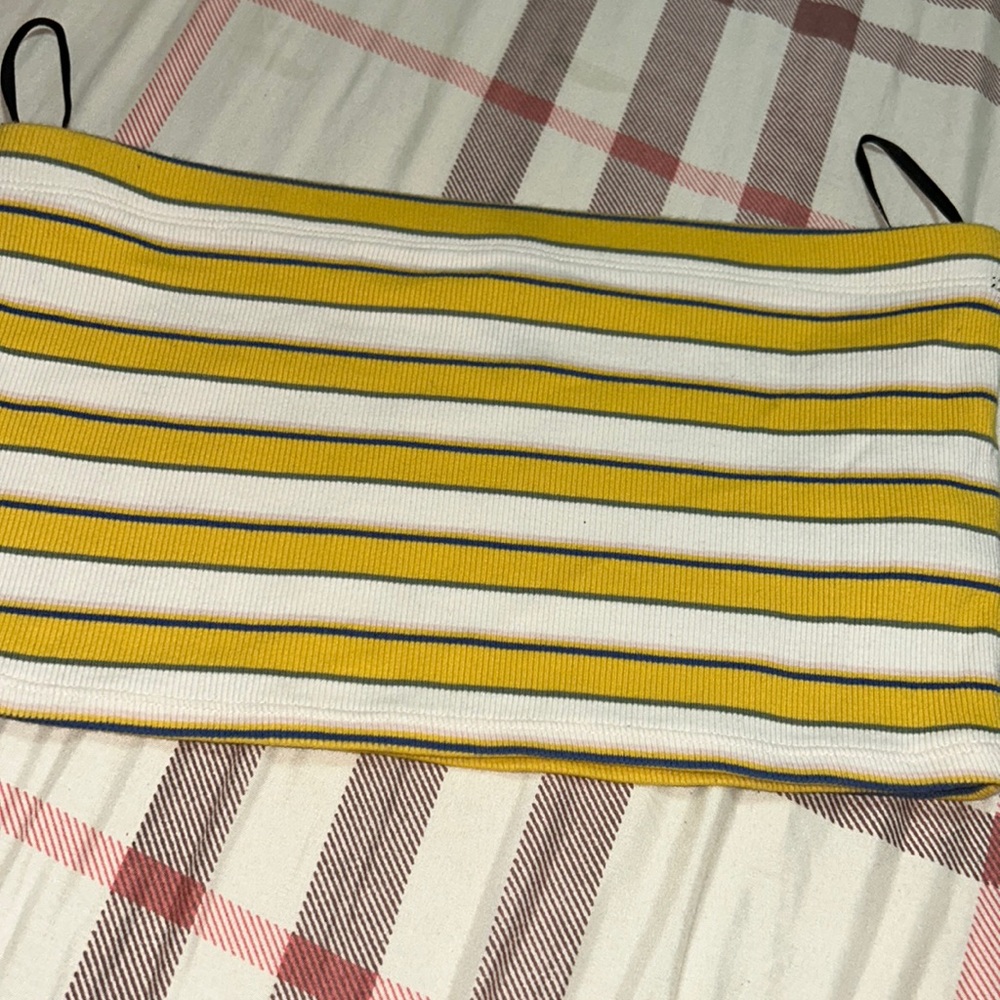stripe tube top